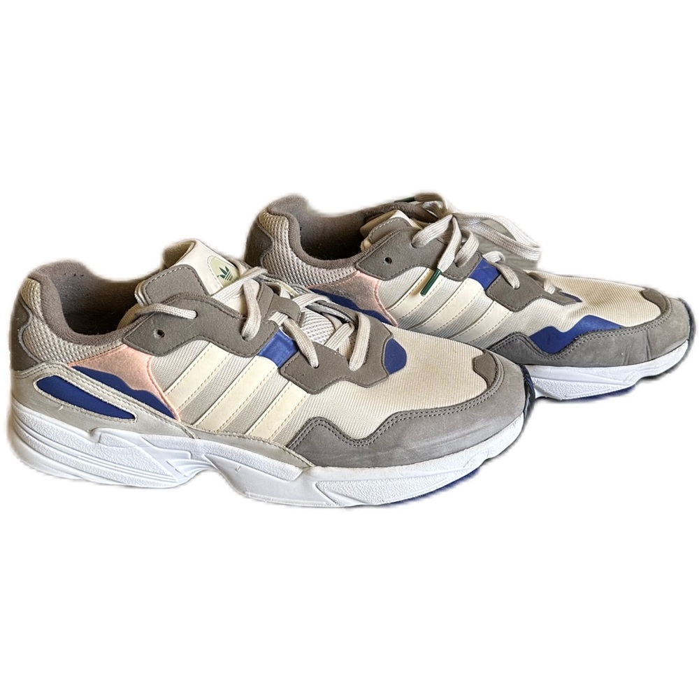 Adidas Men’s Athletic Shoe Size 13 (Beige Cream Grey Pink Blue x Torsion)